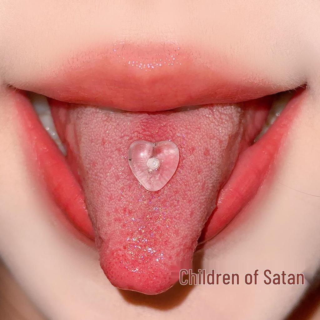 Satan's Child: Comfortable Invisible Tongue Piercing Stud - A New Year Essential!