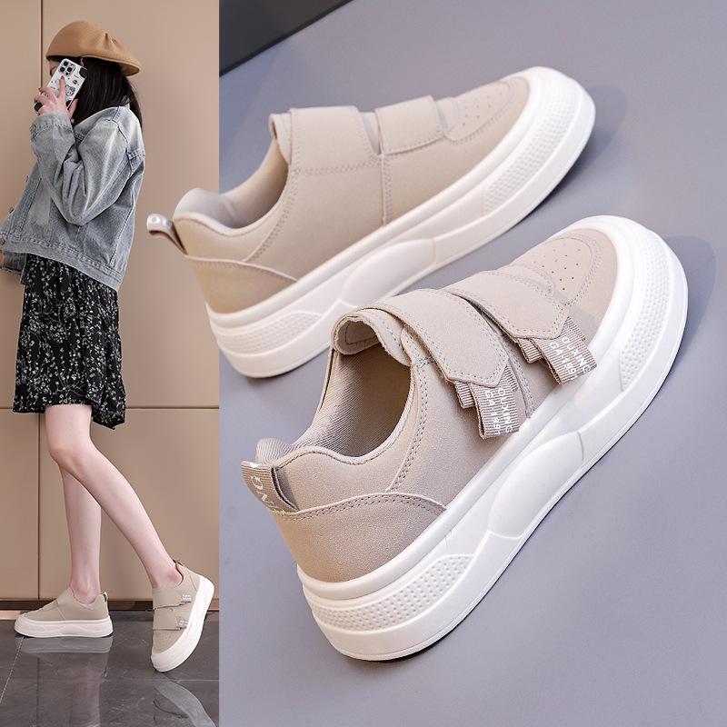 Nieuwe Lente Zomer Dames Klittenband Sneakers Plateau Casual Schoenen Mode Comfortabele Sportschoenen