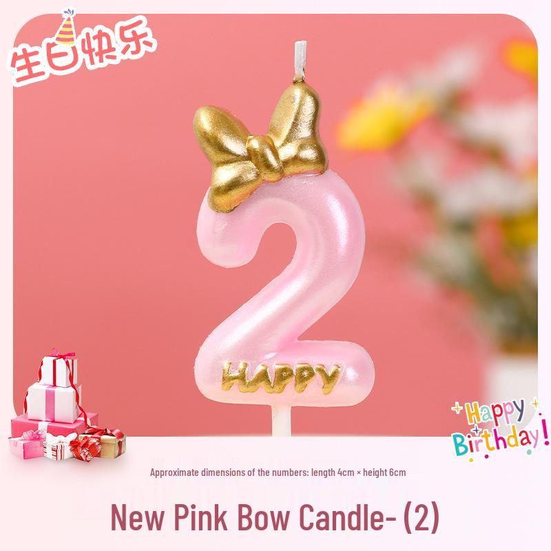 Creative Birthday Candle for Girls - Number One Cake Decoration for Baby and Children