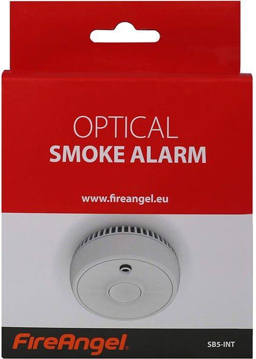 Détecteur de fumée - fireangel - sb5-int - optique - 10 ans de durée de vie - batterie 9v incluse