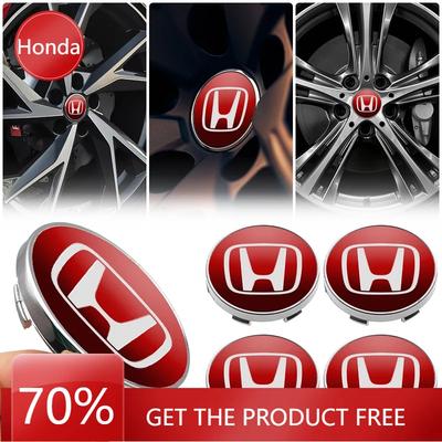 Voiture Chaud 2025 4pcs Cache-moyeu de Roue de Voiture Cache-moyeu Central de Jante Cache Anti-poussière Pour Honda Civic XR-V HR-V City Accord Odyssey Spirior