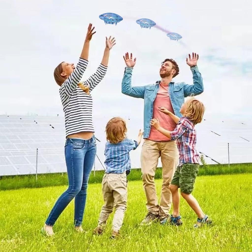 Flying Ball UFO Toy with LED Automatic Obstacle Gesture Indoor Gyroscopic Spherical and Perfect for and Birthday Christmas Present Lights, Avoidance,