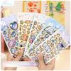 3D Panda Unicorn Cartoon Relief Crystal Sticker Children's Educational Handmade Reward Smooth-Surface Mobile Phone Decoration