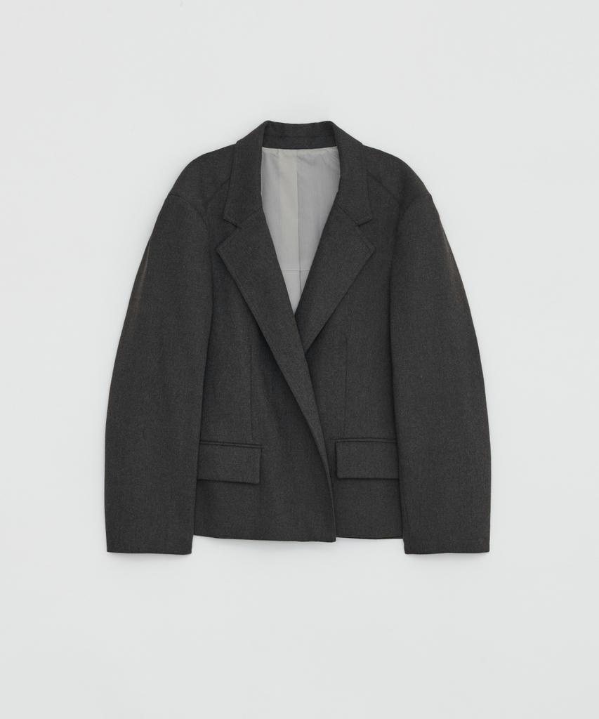 LOW TIDE Minimal Tailored Jacket [Melange Grey]
