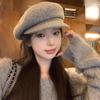 Wool octagonal hat women's autumn and winter feeling beret winter newsboy hat hat