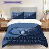 Memphis Grizzlies Blau Geist Stärke Dreiteiliges Set(1 Bettbezug + 2 Kissenbezüge, ohne Füllung)Weihnachts-Geburtstagsgeschenk Bettwäsche-Set