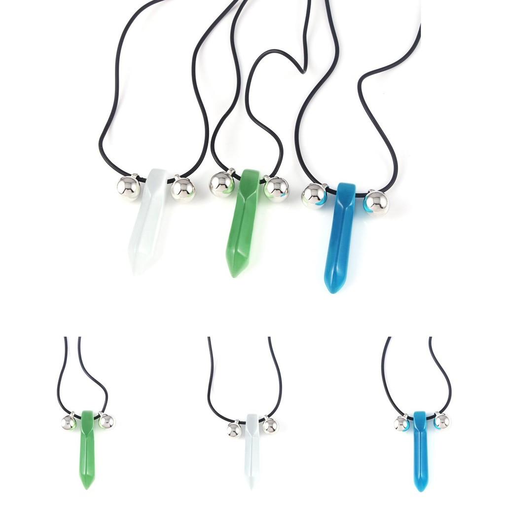 Naruto Pendant Necklace Anime Character Alloy With Leather Cord For Cosplay Fans