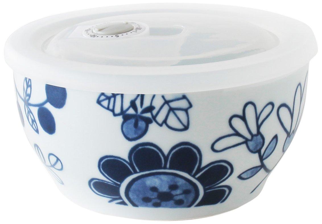 Hasami Ware CtoC JAPAN Storage Pack Small Bowl Flower Garden 12.6×H6.2(cm) 400(cc)