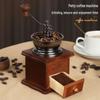 Classic Hand-Crank Coffee Grinder: Retro Wood Design, Portable Bean Grinder & Coffee Decor
