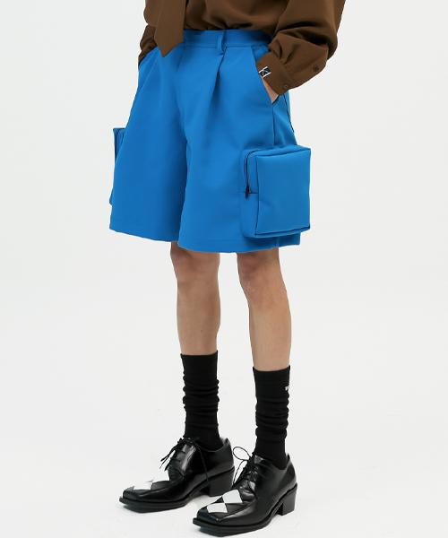 Ieseussiseutyudio Multi Pocket Shorts(Blue)