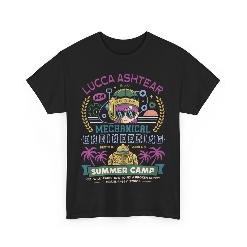 Lucca Ashtear Summer Camp Unisex T-Shirt. Chrono Trigger Video Game. Robo. JRPG.