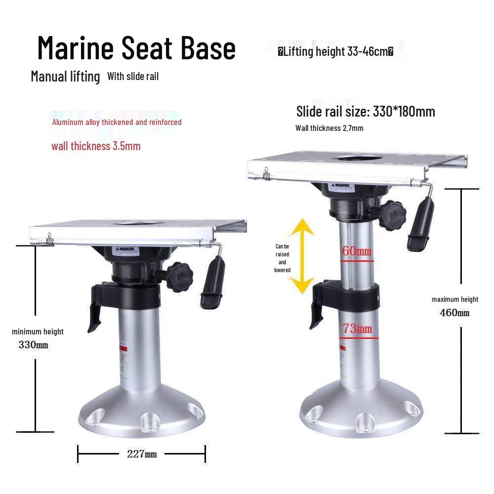 Marine Folding Chair with Sun Protection and Cushioned Seat - Sailor or Captain's Helm Seat