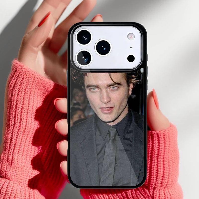 Robert Pattinson Standing Phone Case for iPhone 17 Air 16e 15 14 13 Pro Max Back Cover for 12 11 Pro Coque