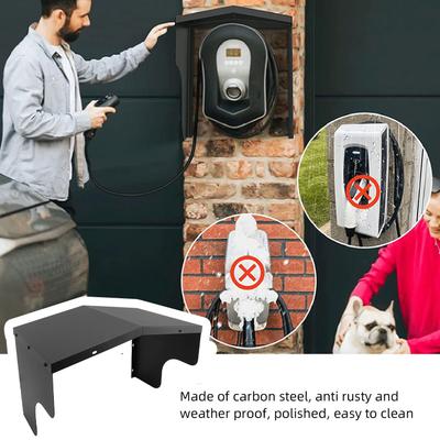Electric Vehicle Charging Post Roof Electric Vehicle Charging Station Roof Weather Proof Carbon Steel Charger Protective Cover