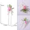 Bride Bridesmaid Brooch Wrist Flower Artificial Rose Brooch Opening Ceremony Sister Lapel