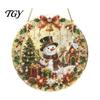 Acrylic Christmas Ornaments Faux Pearl Art Hanging Ornament Kit, Glowing Holiday Decor Festival Set for Tree Window, DIY Festive Pendant Home