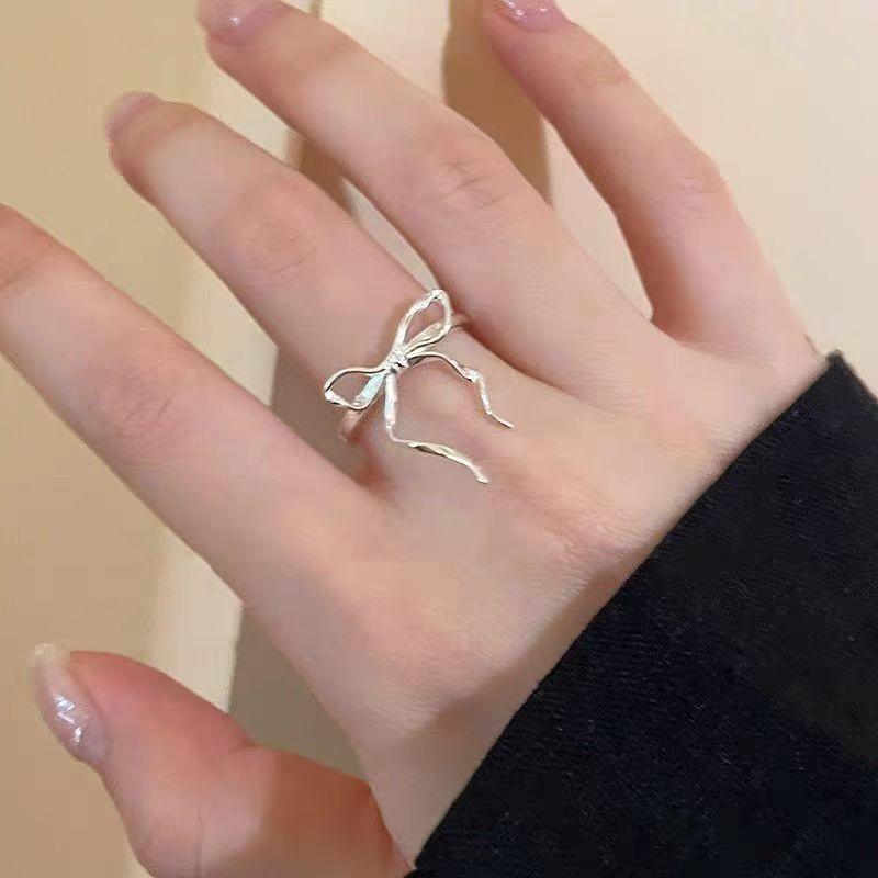 Tide Temperament Sweet Niche Versatile Design Ring Daily Commute Index Finger Ring