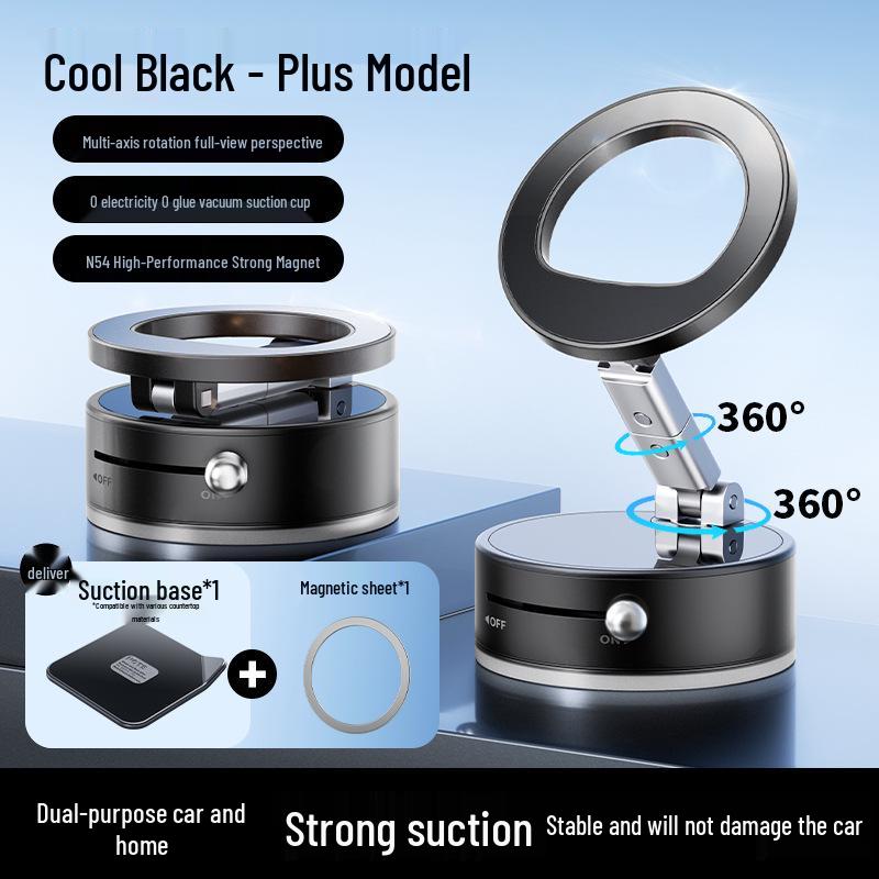 Multifunctional Double-Sided Magnetic Phone Holder for Desktop, Wall, Car, or Mirror Use