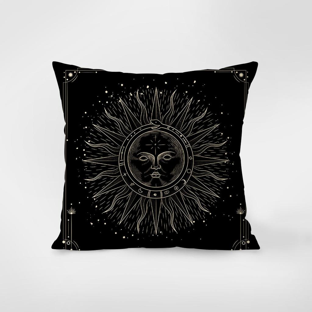 New Cosmic Astrology Pattern Pillow Case Bohemian Style Cushion Cover For Bedroom Living Room Home Decorative Pillowcase