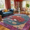 Alfombra Grande Tigre Bohemio, Alfombra Antideslizante para Sala de Estar, Sofás y Mesas de Centro, Alfombra de Área Interior, Decoración del Hogar