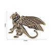 Retro Pterosaur Dragon Small Statue Brass Animal Model Miniature Sculpture  Bedroom