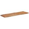 Tischplatte 110x40x2,5 cm Rechteckig Massives Akazienholz Baumkante