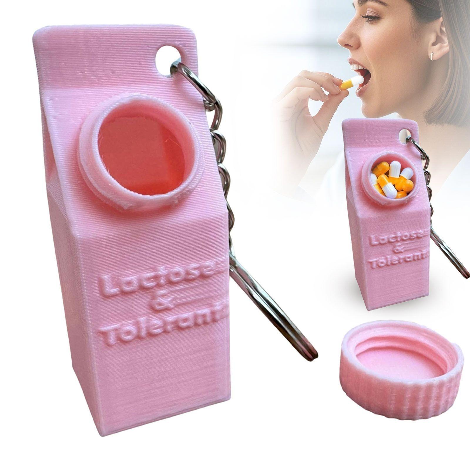 

Коробка. Брелок у вигляді коробки молока. Підвіска для рюкзака/сумочки рожевий