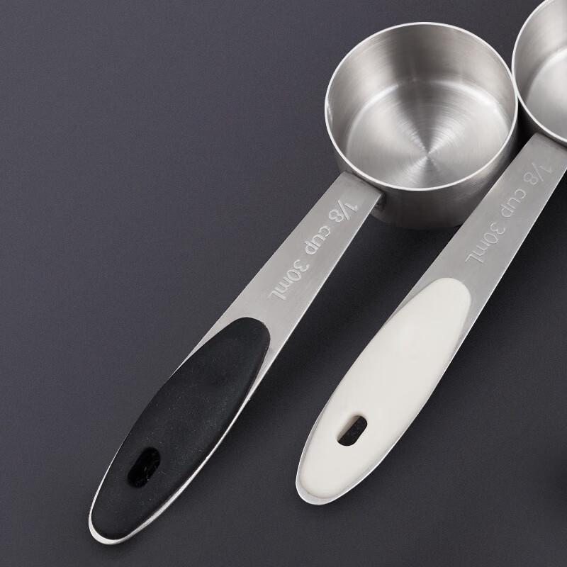 Stainless Steel 30ML Coffee Measuring Spoon Set with Silicone Handles