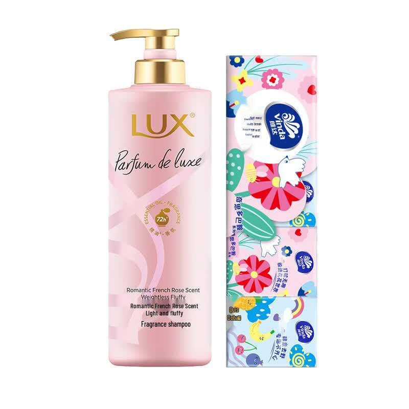 Vinda 3-Ply Paper Handkerchiefs & Rose Shampoo Bundle