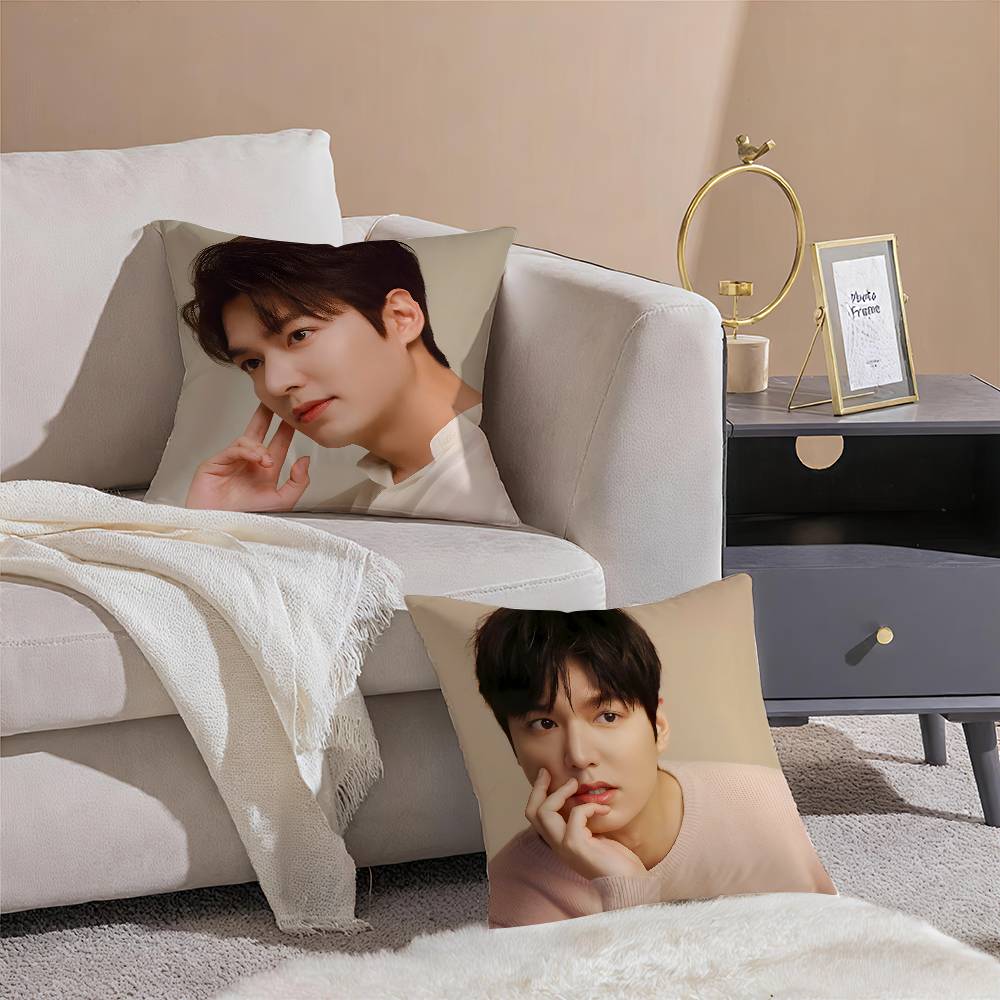 Handsome Star L-Lee Min-ho-MT Popular Pillow Case Comfort Sofa Bed Silky Elegant Invisible Zipper Decorative Cushion Cover