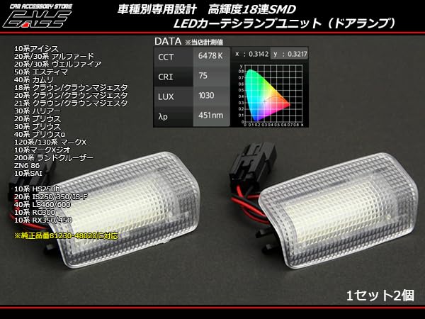 LED Courtesy Lamps for 20 30 Room Door Lamps Toyota/Lexus Series, Series, Alphard, Vellfire, Etc., Lamps,