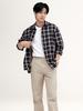 Peulojegteuem Men'S Cool Seerscher Check Long Sleeve Shirt_Epg2Wc1334