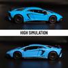 1/36 Lamborghini Aventador Replica Muscle Car Modello Scala Metallo Pressofuso Miniatura Arte Veicolo Pullback Regalo di Natale Bambino Ragazzo Giocattolo