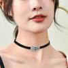 Gothic Collar Necklace Punk Rock Pu Leather Choker Collar Necklace for Women,Teens Girls,Individuality Neck Jewelry