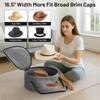 Felt Cloth Hat Box for Women Men Large Capacity Cowboy Hat Box New Wide Brim Hat Case  for Travel