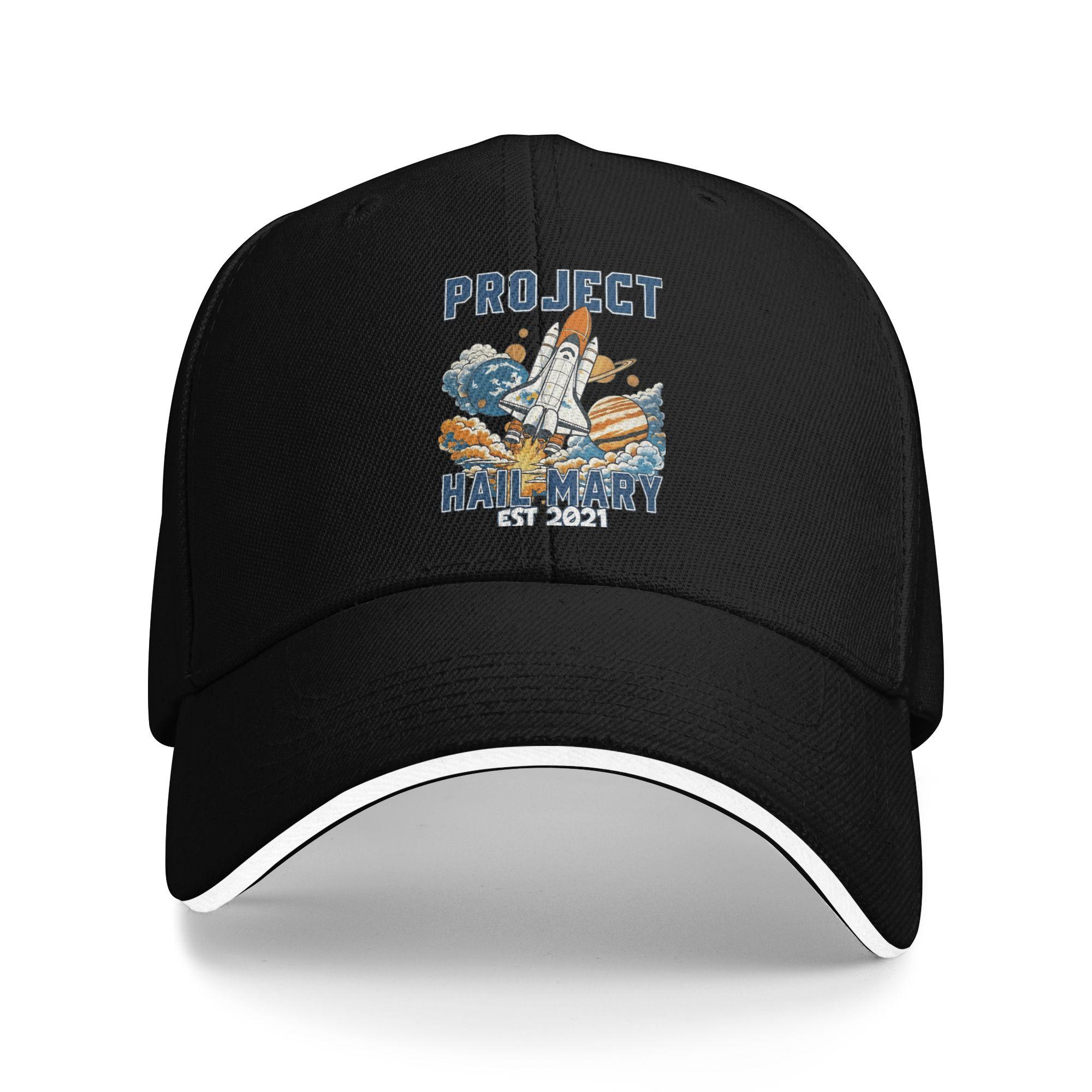 

Project Hail Mary EST 2021 Baseball Cap Design Print Trucker Hat Summer Men Women Hunting Camping Baseball Caps One Size чёрный