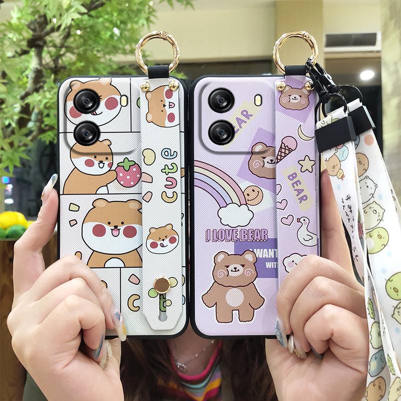 Anti-knock Anti-dust Phone Case For Blackview Wave 6C Shockproof Silicone Durable Ring Waterproof Wrist Strap Kickstand