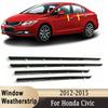 Pentru Honda Civic 2012-2015 Garnitură exterioară geam, Bandă de etanșare geam exterior, Bandă de etanșare din cauciuc, Bandă de etanșare geam impermeabilă
