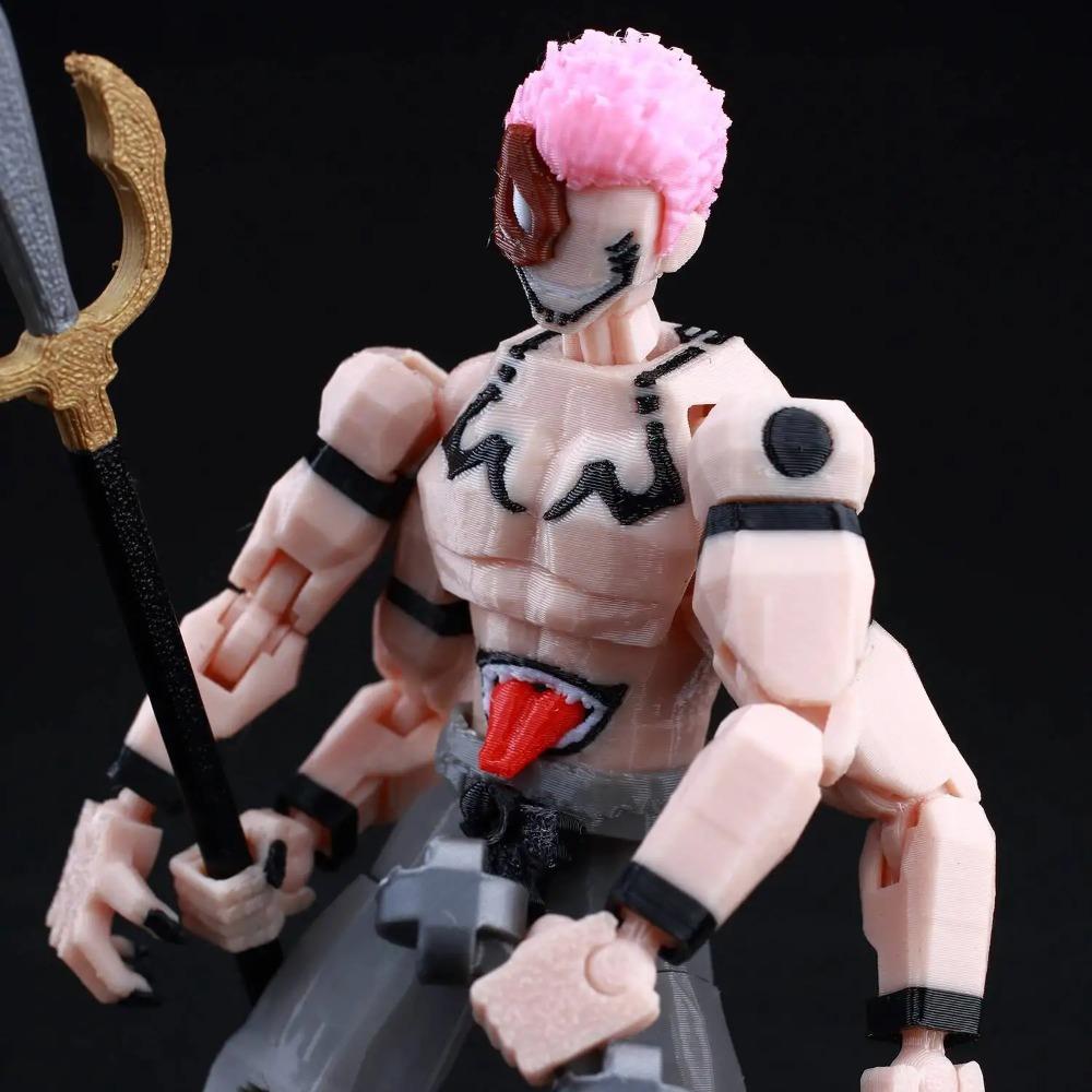 9L Impreso en 3D Anime Jujutsu Kaisen Sukuna Lucky13 Maniquí 13 Cambiaformas Móviles T13 Figuras de Acción Maniquí Juguetes para Coleccionistas
