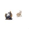 Elegant Resin Swan Elephant Figurine European Art Animal Sculpture for Home Office Bookshelf