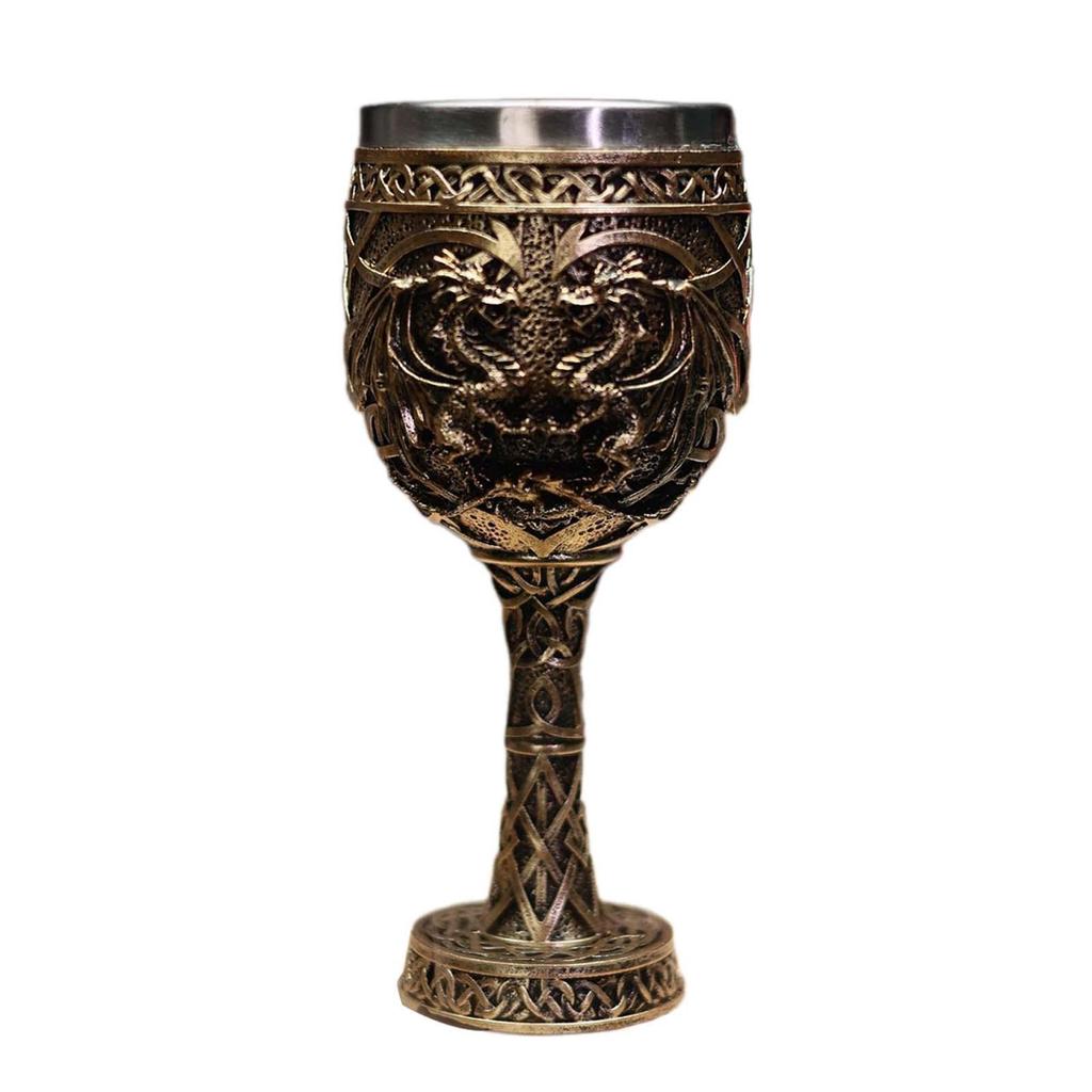 Vintage Medieval Goblet Wedding Reusable Multipurpose Gifts Handcraft Engraved