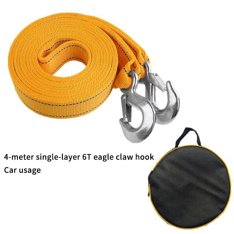 4/5 Meter Tow Rope For Truck Snatch Strap Off-Road Towing Ropes Trailer Winch Cable Belt Car Traction