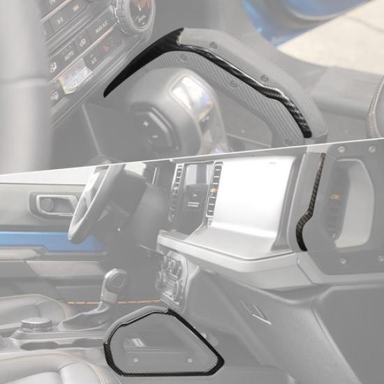 Mittelkonsolen-Griff-Dekorationsabdeckung Zierleiste Für Ford Bronco + Kohlefaser