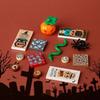 Halloween Scene Building Blocks MOC Cemetery Tombstone Mouse Pumpkin Car Vampire Throne Fireplace Bat Light Candle Toy Gift A040