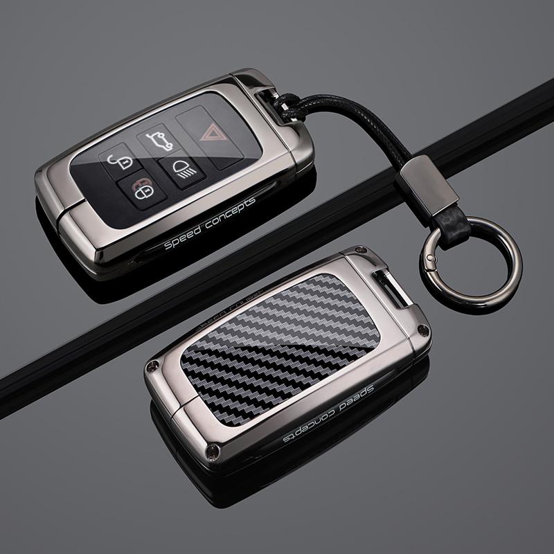 Custodia Portachiavi Auto in Lega di Zinco per Land Rover A9 Range Rover Sport Evoque Freelander Discovery 4 per Jaguar XE XJ XJL XF Accessori