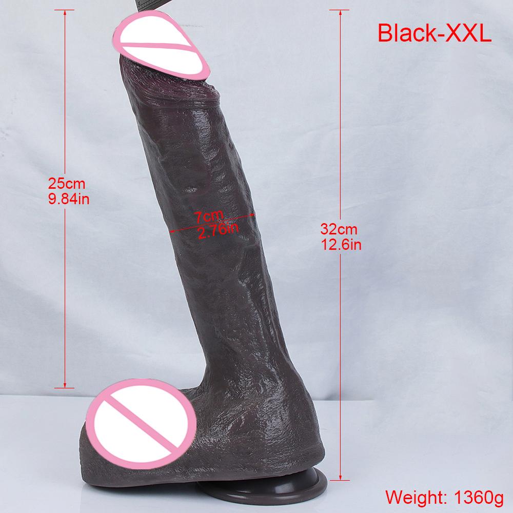 XXL Oversized Dildo Realistic Huge Penis Giant Phallus Long Soft Silicone Suction Cup Anal Sex Toys For Women Vagina Masturbator