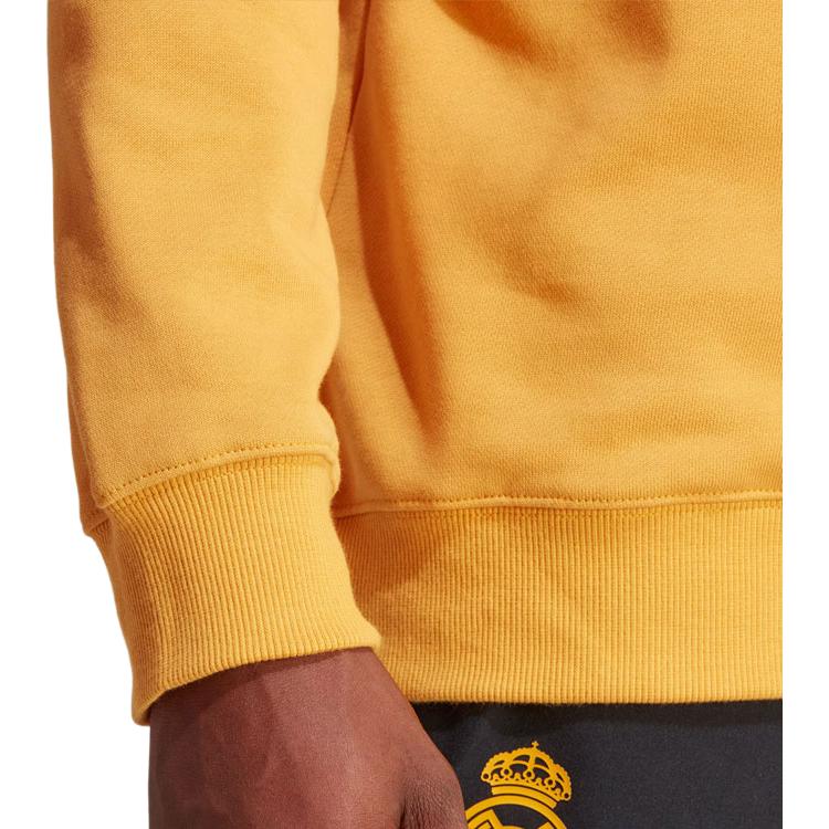 adidas Felpa Lifestyle Real Madrid Uomo Top Giallo HY0631