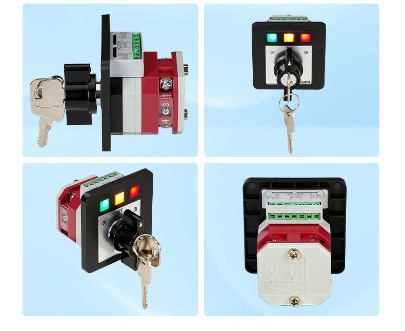 Zhuochao LW12-16/D0083.1-72S3 ON-OFF-ON 3-Gear Light & Lock Switch