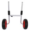 Folding Canoe Carrier with 10-inch Flat Tires, Aluminum Kayak Cart for Small Boats