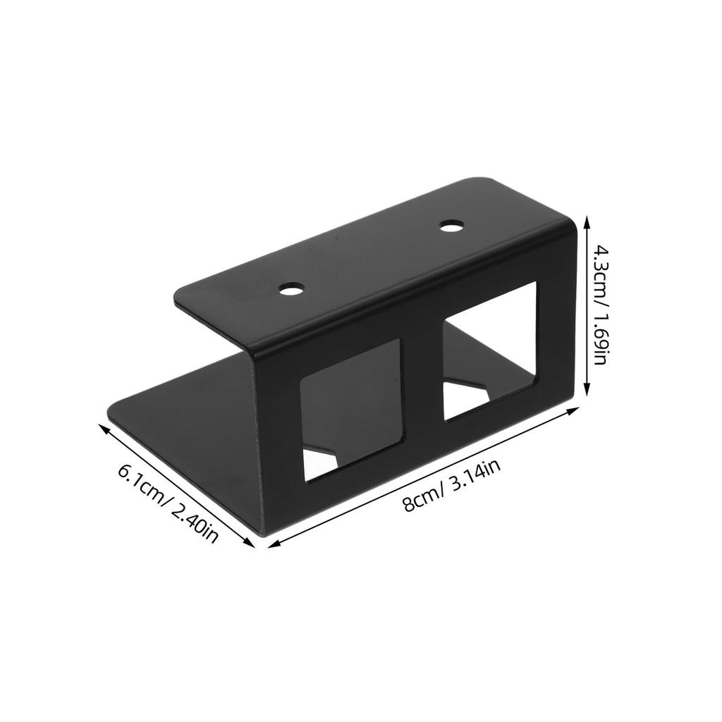 ERINGOGO Under-Desk Laptop Holder, 3-Pack, Storage Stand, Metal, Screws Included, Protective Pads, Laptop/Keyboard Mount Bracket, Space-Saving, Clamsh